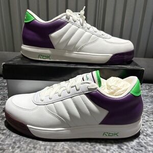 Vintage Reebok S. Carter Shoes Jay Z Size 9.5 Sneakers 2000s White Purple Green